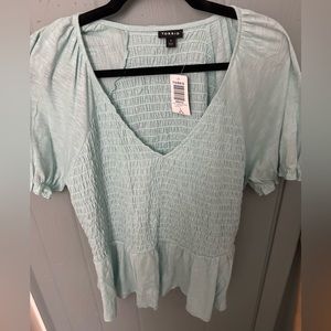 Torrid NWT turquoise slub knit 1x top!